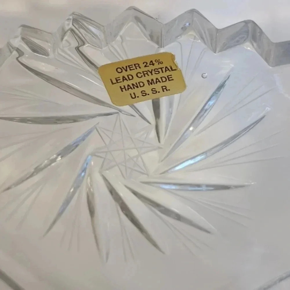 Vintage leaded crystal bowl - Picture 2 of 5